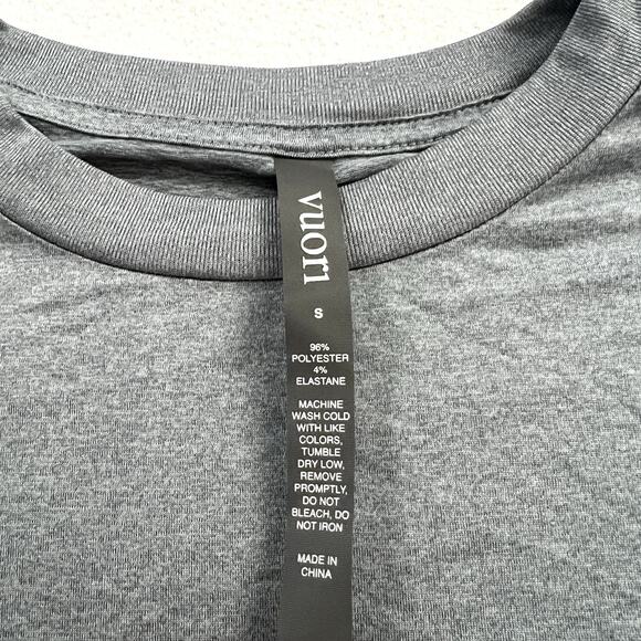 Vuori Women Smoke Blue Heather Daydream Crew Long Sleeve Performance Top VW133 S - Picture 5 of 7